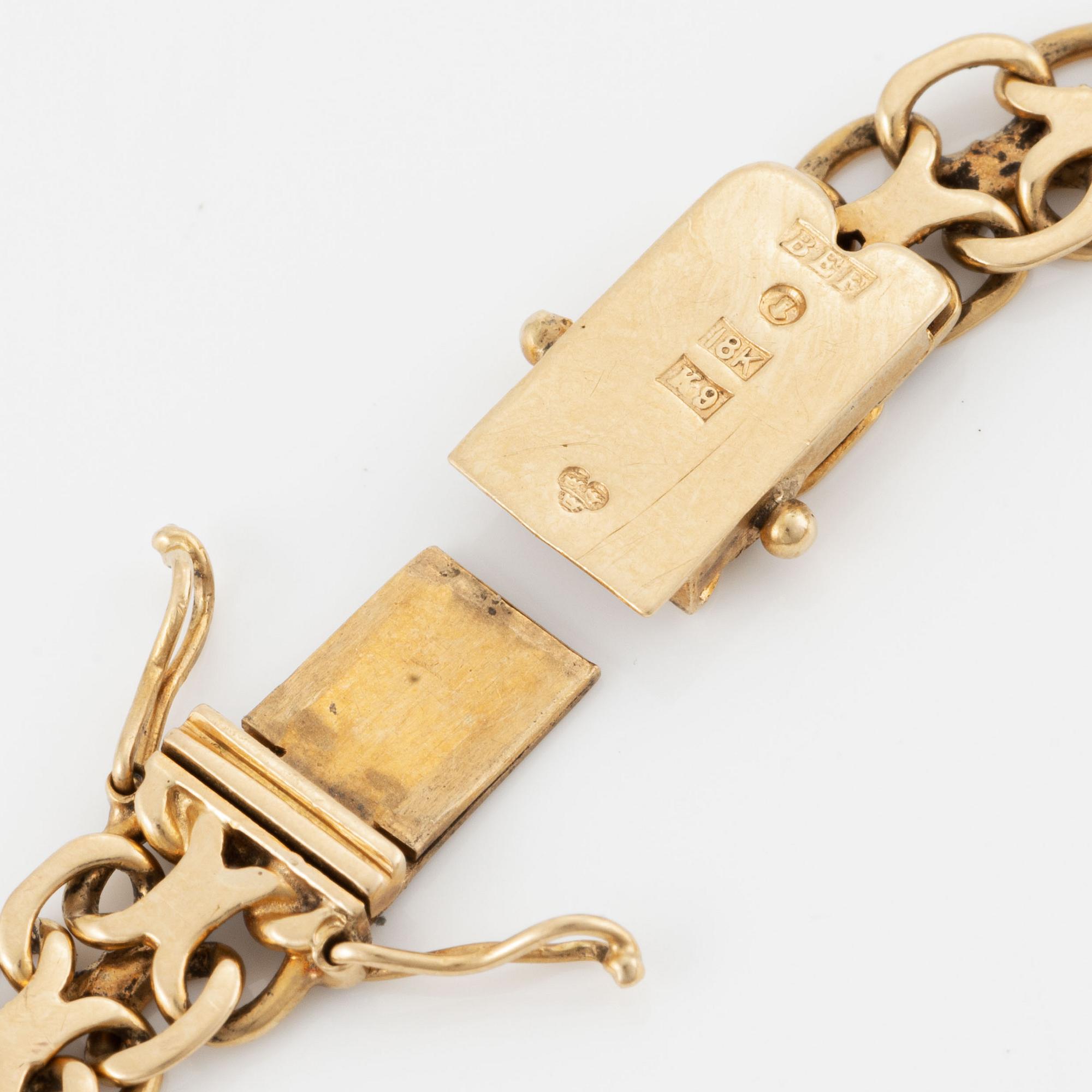 Bracelet, 18K gold, x-link.