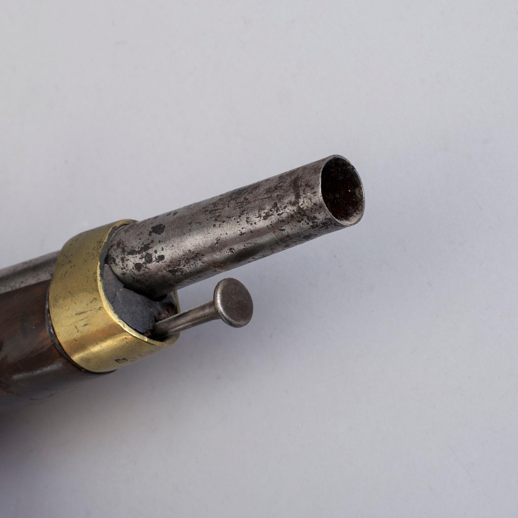 A French  Napoleonic flintlock pistol.