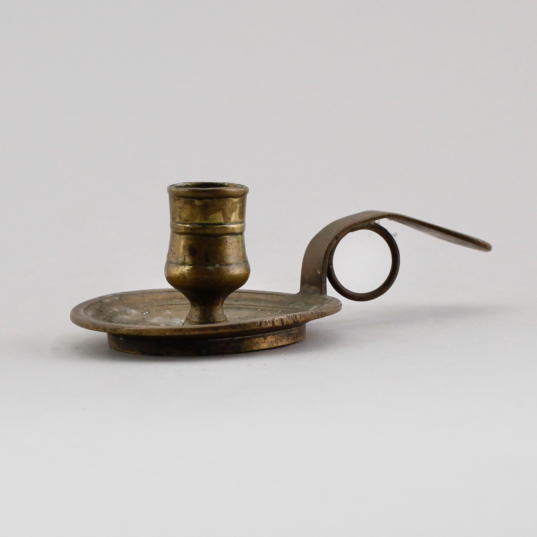 NATTLJUSSTAKE, mässing, 1700-tal.