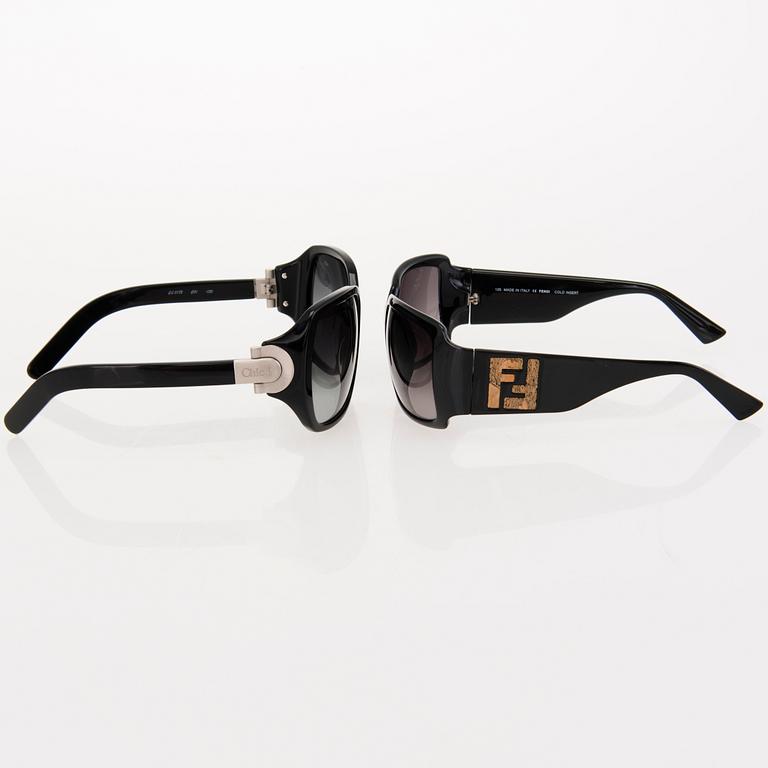 Pair of Sunglasses by Fendi and Chloé.