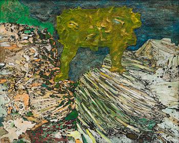 899A. Enrico Baj, "J'etais la sur ces montagnes".
