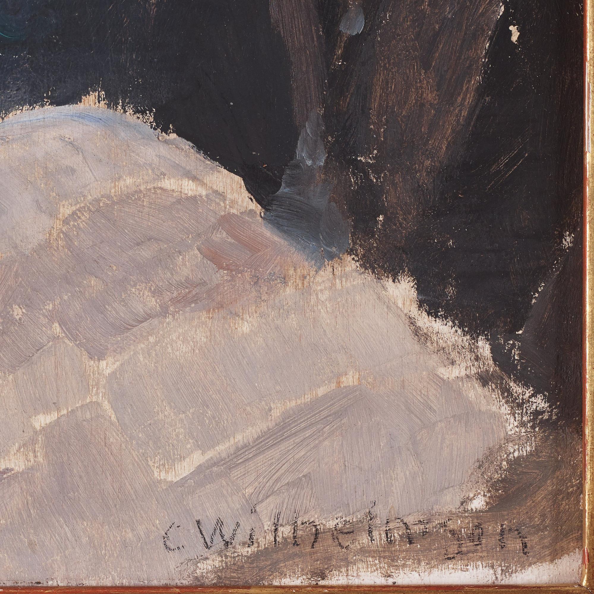 Carl Wilhelmson, ”Segelsömnad" (Mending the sails).