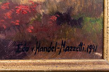 Eduard von Handel-Mazzetti, oil on panel signed and dated 1941.