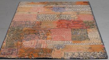 A Paul Klee rug, Florentinisches villenviertel”. Machine made pile. 202 x 141 cm. After a work of Art by Paul Klee from.
