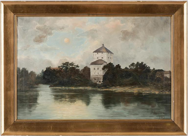 ANSHELM DAHL, olja på duk, signerad och daterad 1910.