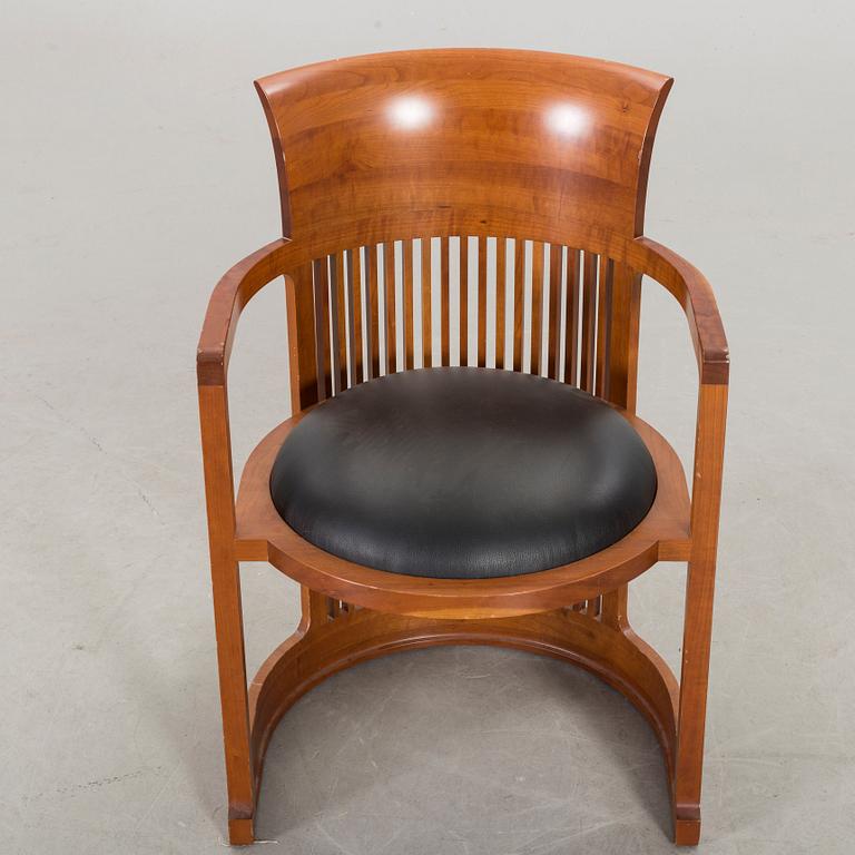 FRANK LLOYD WRIGHT, ARMCHAIR, 606 "Barrel Chair", Cassina.