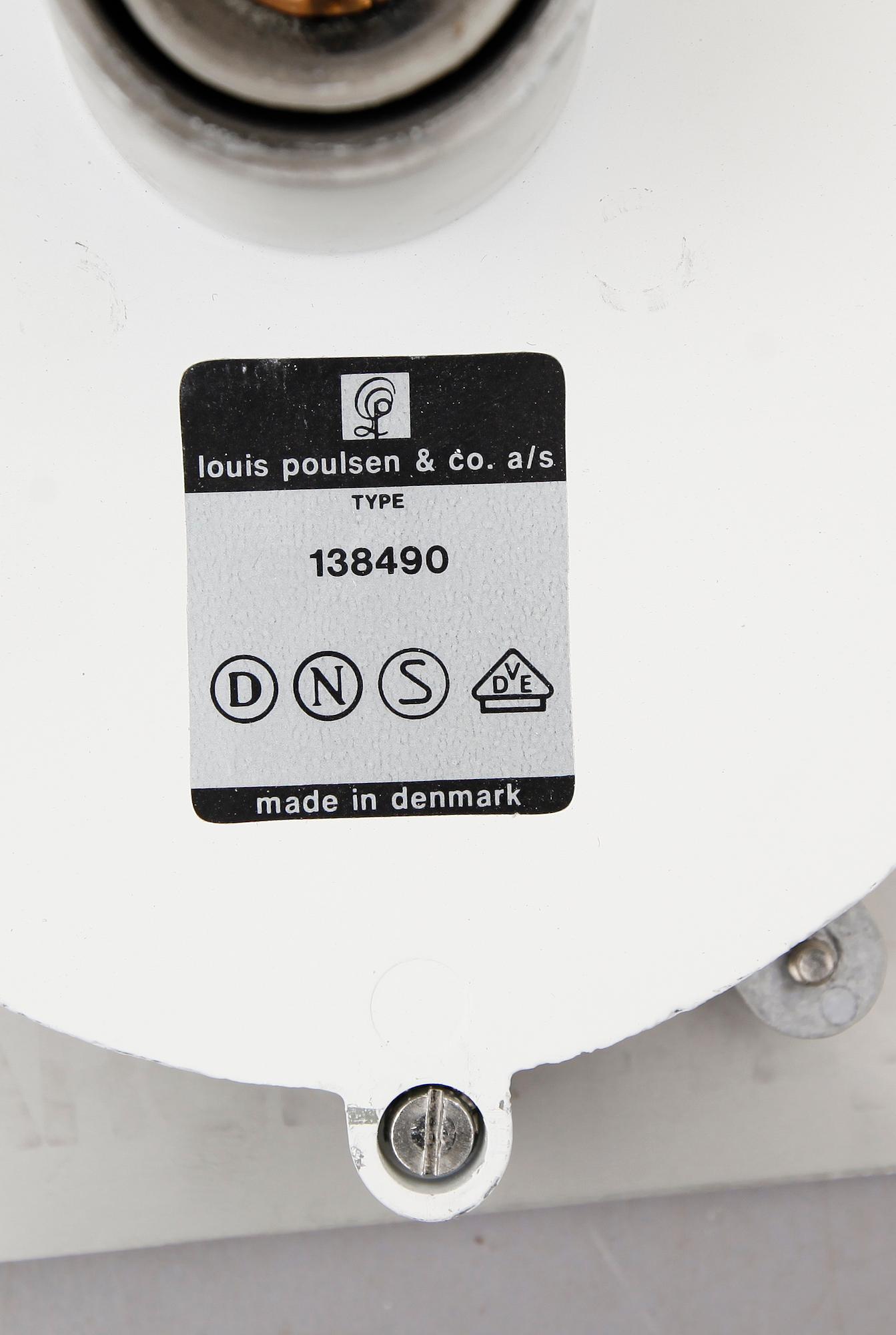 VÄGGLAMPOR, 2 st, Alfred Homann, Louis Poulsen, 1900-talets senare del.