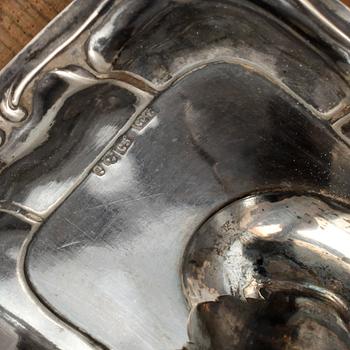 FICKURSTÄLL, silver, William Lyon, Göteborg, 1857.