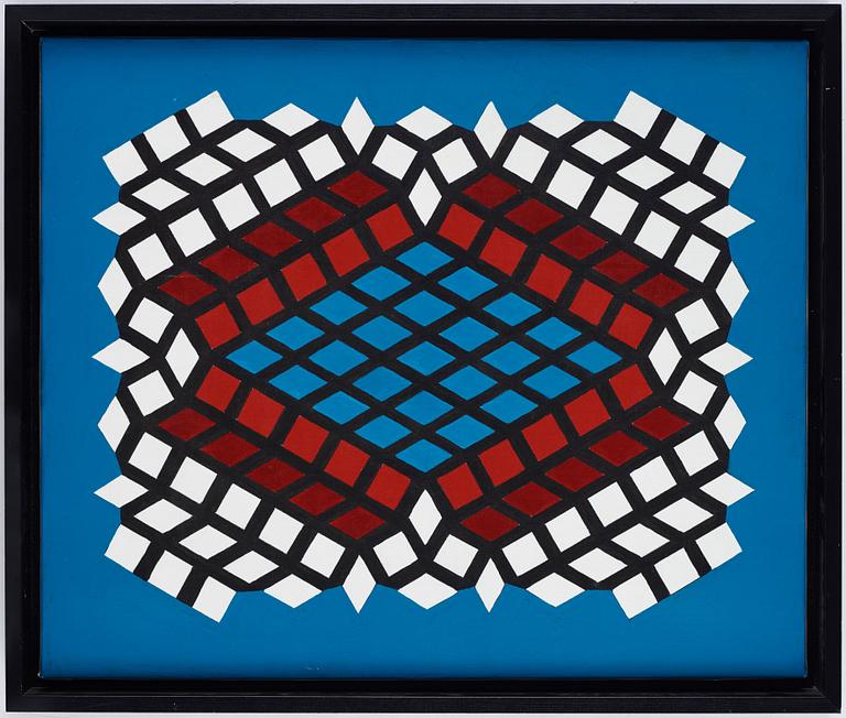 INGER EKDAHL, acrylic on canvas, signed on verso.