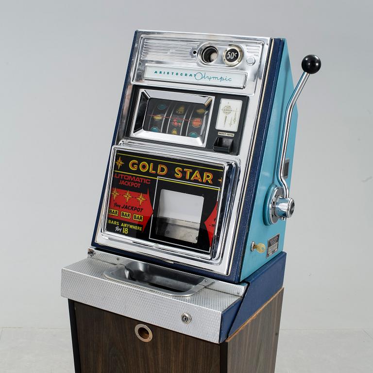 SPELAUTOMAT, sk kallad Enarmad Bandit, "Aristocrat Olympic, Ainsworth, Australien, 1960-tal.