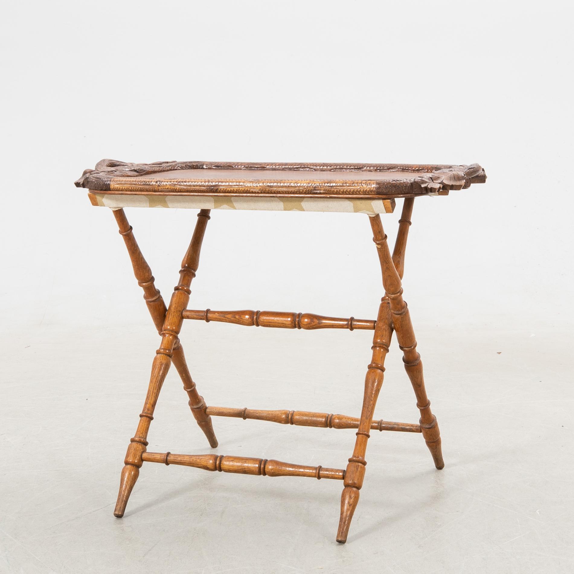 Tray with stand circa 1900.