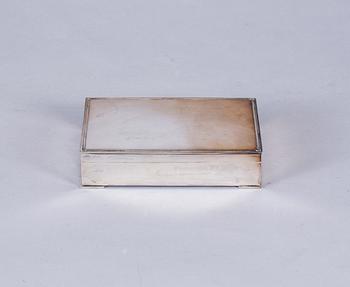 CIGARRASK, sterlingsilver. Importstämplar. Vikt inkl. inredning 458 g.