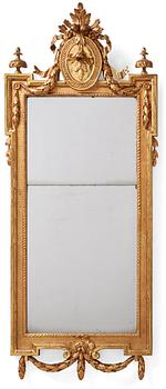 44. A Gustavian mirror by Per Westin, dated 1778.