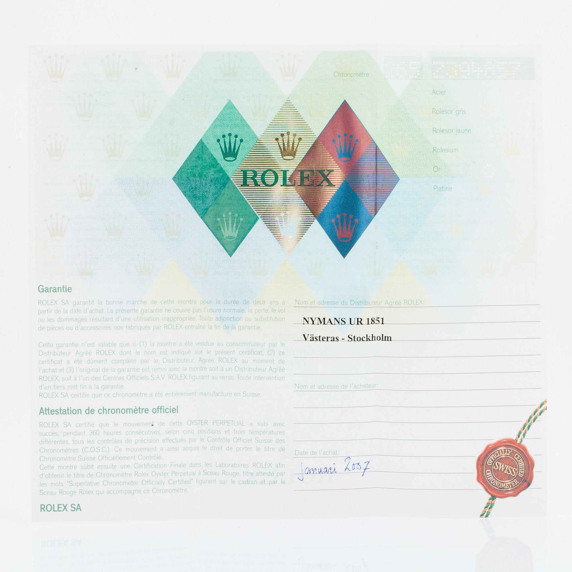 ROLEX, Daytona, kronograf.