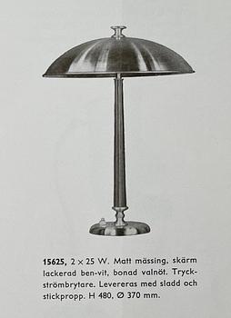 Erik Tidstrand or Bertil Brisborg, a table lamp model "15625", Arvid Böhlmarks Lampfabrik, Stockholm, 1950s-60s.