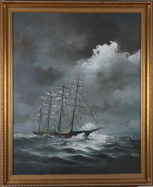 DIK, PIETER, olja på duk, signerad.