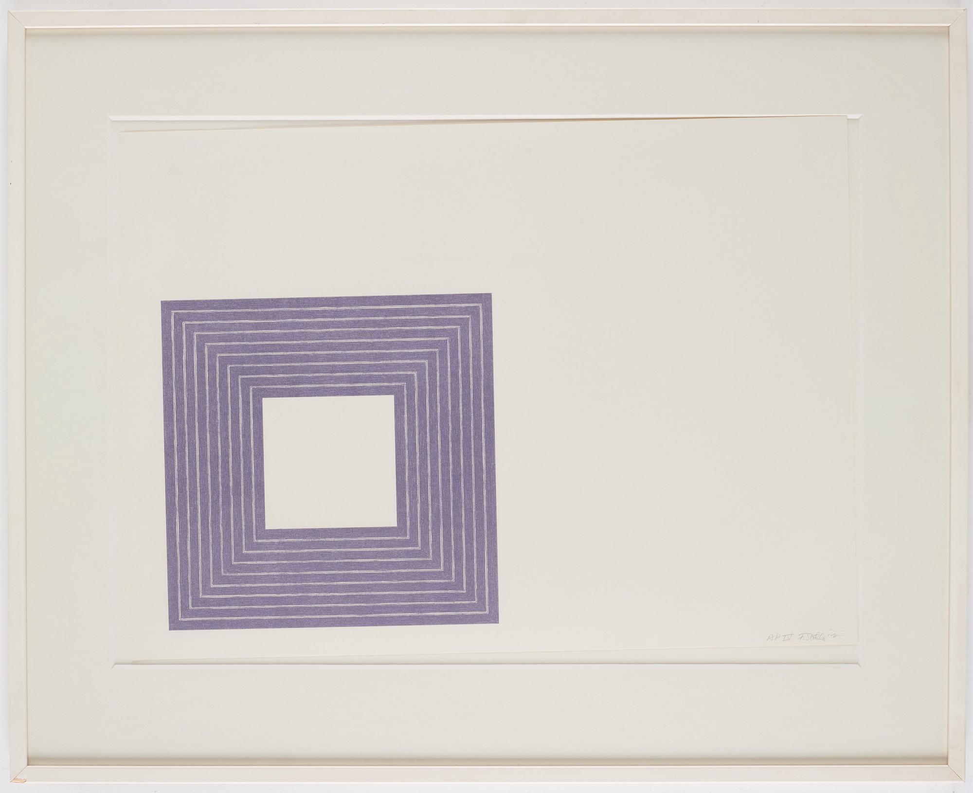 Frank Stella, "Hollis Frampton" ur "Purple Series".
