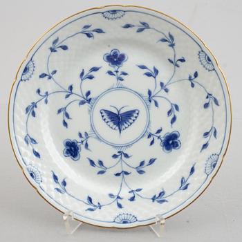 A set of thirty 'Musselmalet' and 'Sommerfugl' porcelain service pieces, Bing & Grøndahl, Denmark.