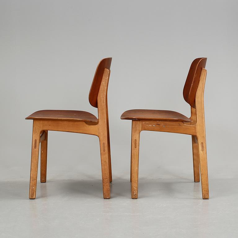 STOLAR, ett par, modell 155, Börge Mogensen, Danmark 1950-tal.