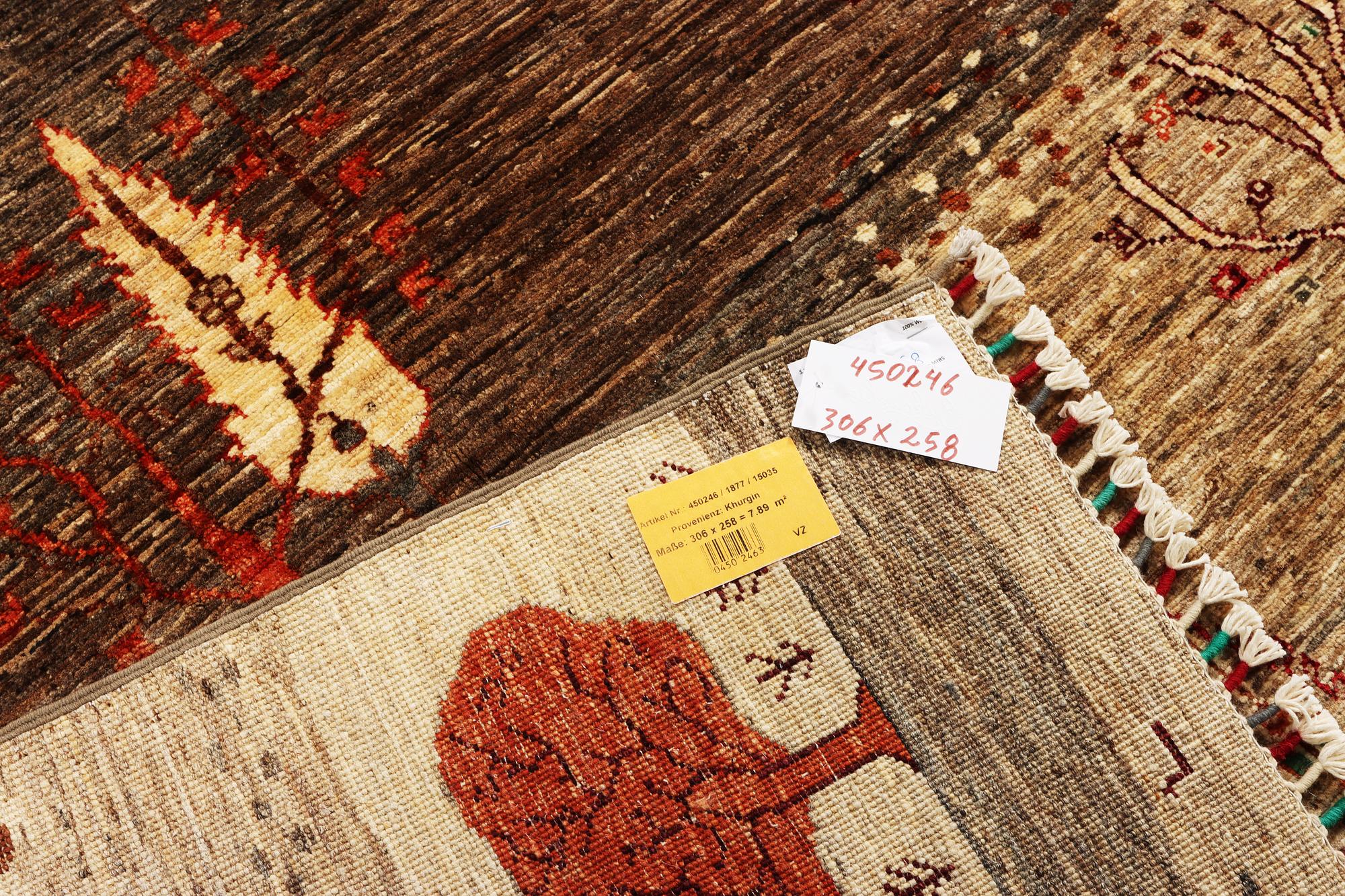 A Khorjin carpet, c. 306 x 258 cm.