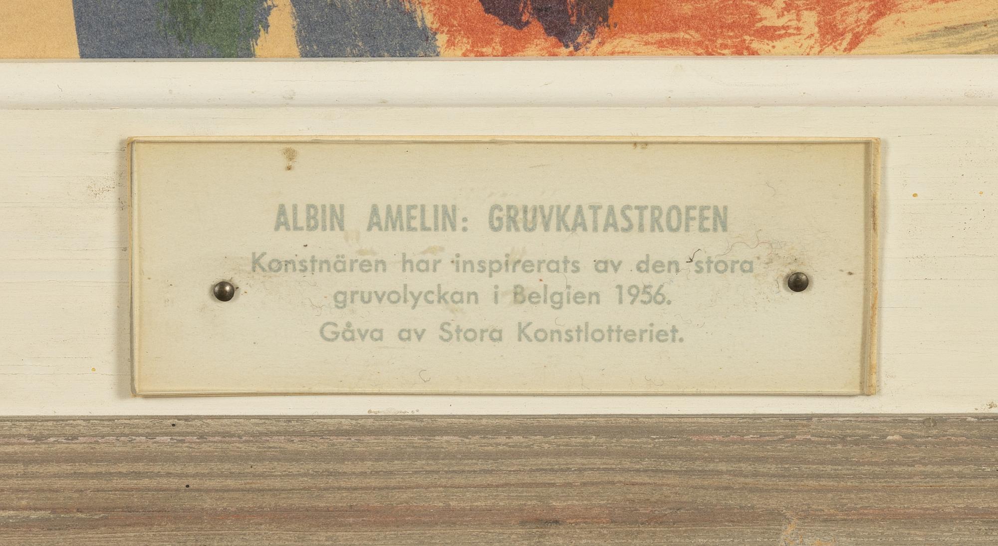 Albin Amelin, "Gruvkatastrofen".