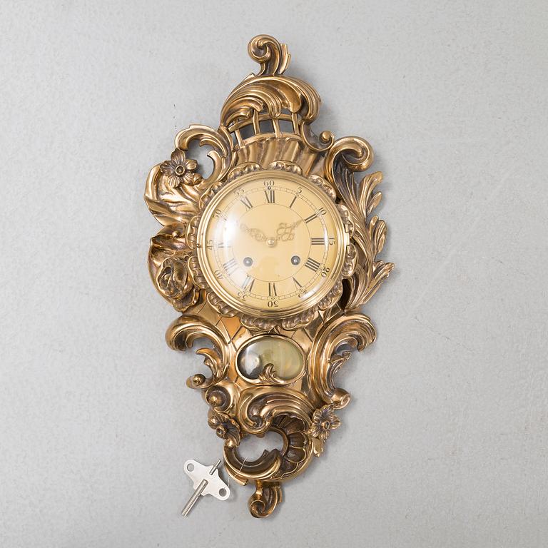 VÄGGPENDYL, rokokostil, Westerstrand, Töreboda, omkring 1900-talets mitt.