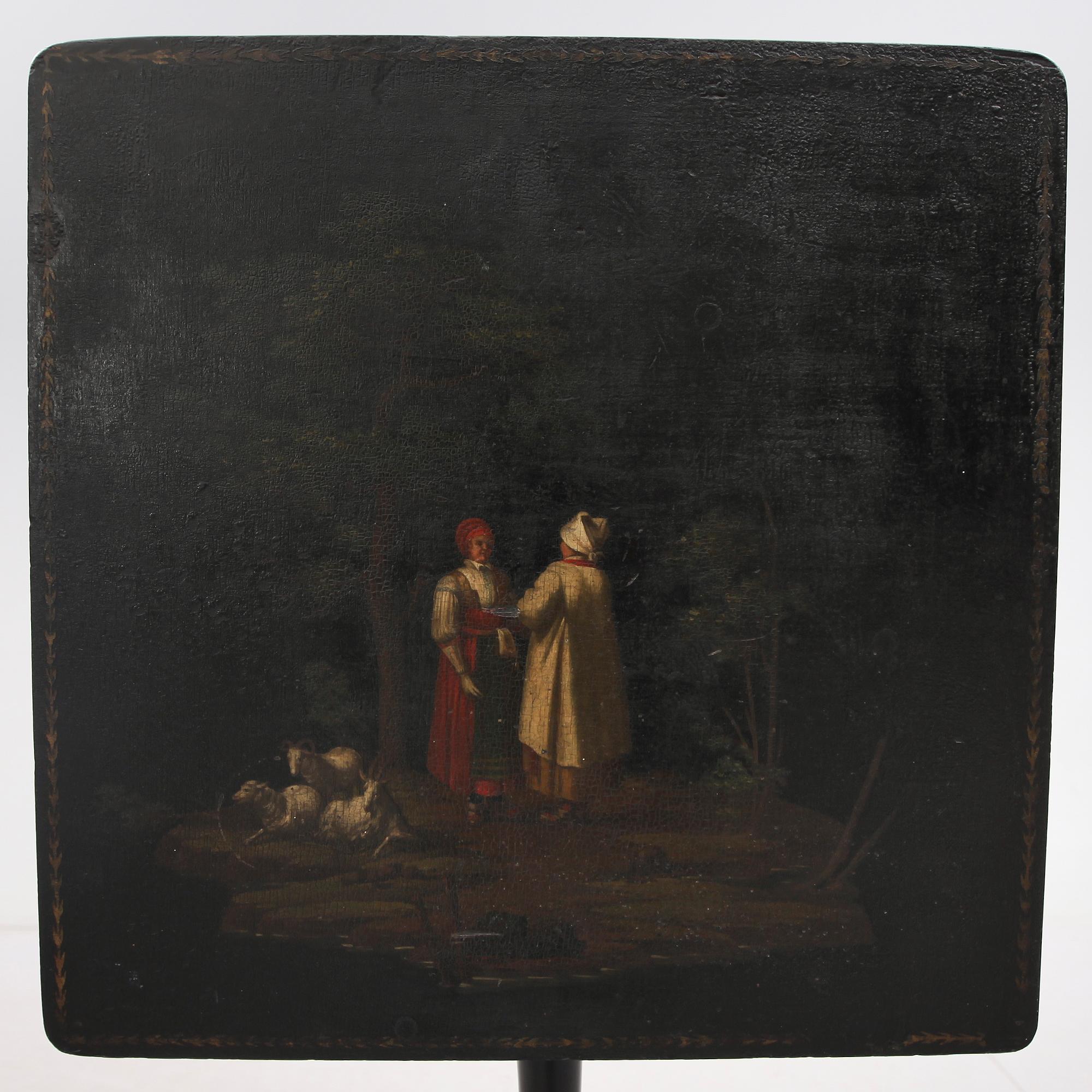 FÄLLBORD, Johan Nils Asplinds hans art (verksam i Falun 1783-1820), 1800-talets början.