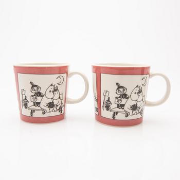 Moomin mugs, a pair, porcelain, Arabia, Finland 1990-1993.