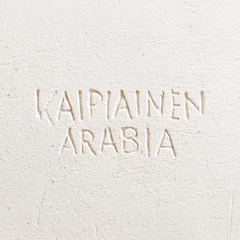 BIRGER KAIPIAINEN, a stoneware decorative dish signed Kaipiainen Arabia.