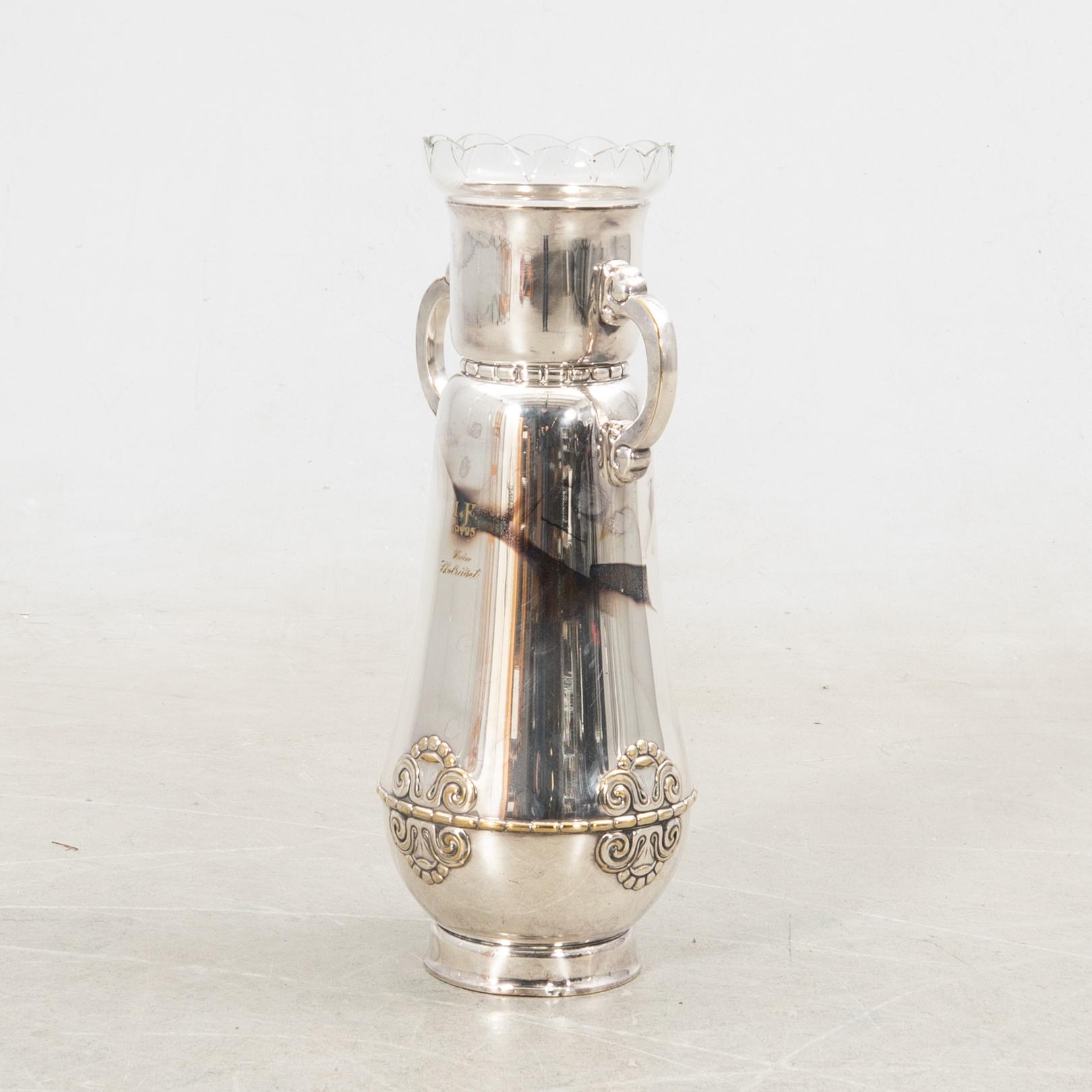 Golvvas  nysilver Danmark tidigt 1900-tal.