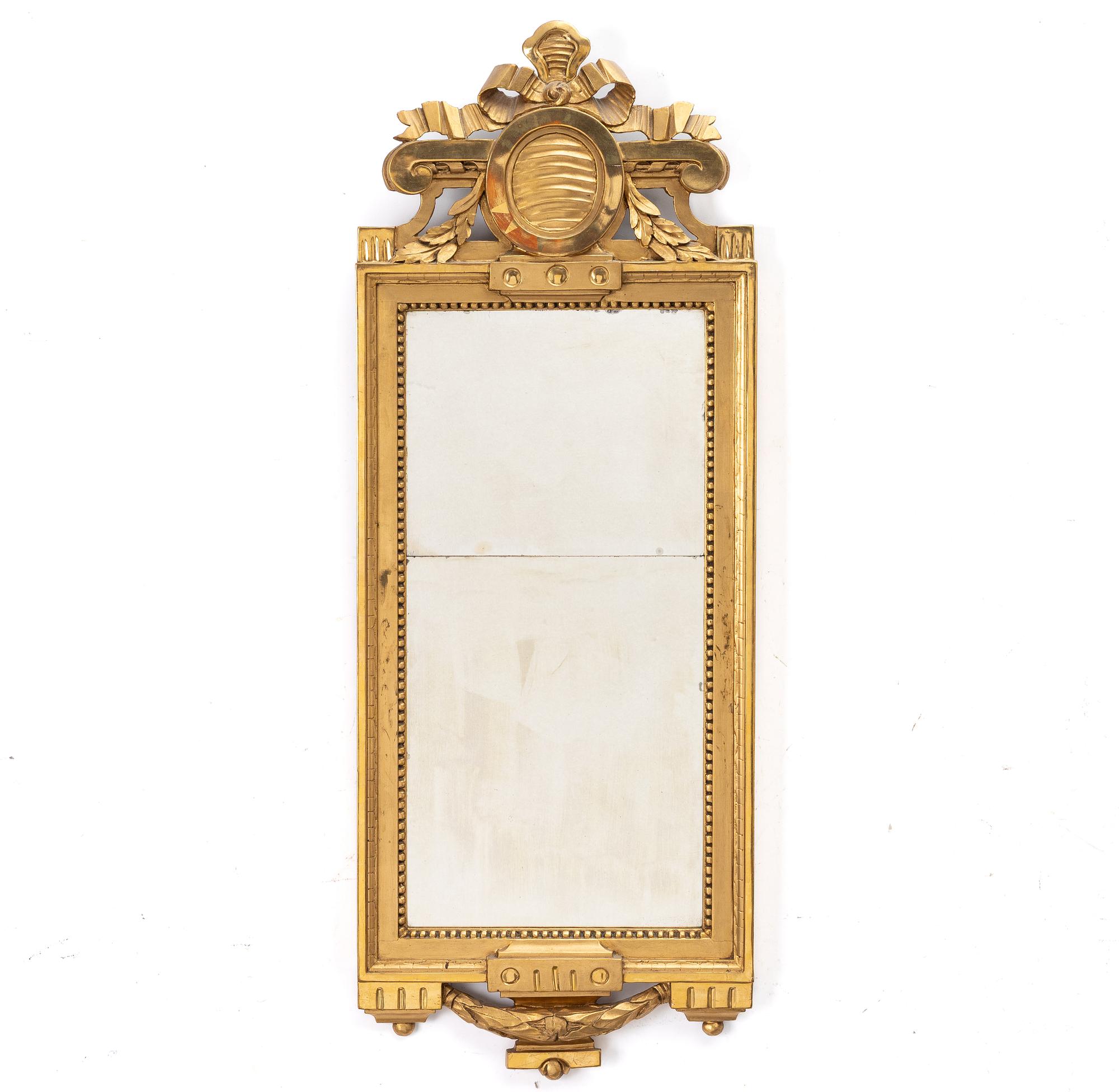 Spegel, Stockholmsarbete, sent 1700-tal, Gustaviansk.