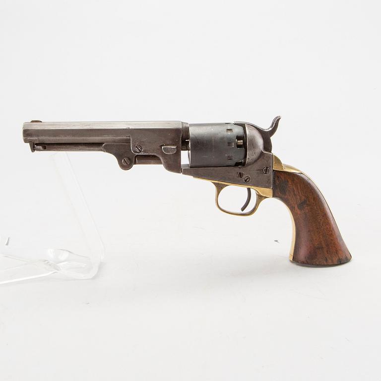 A Manhattan navy Percussion revolver in cal 36, 19th century mid / latter half.