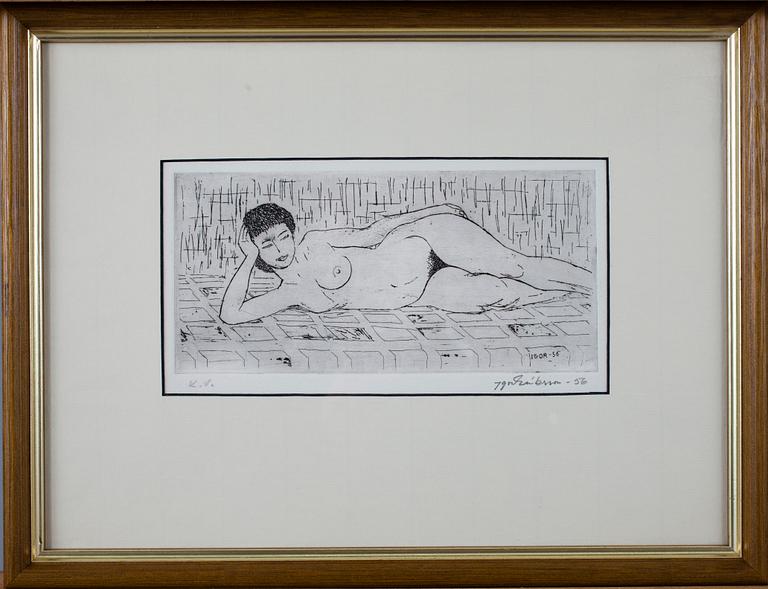 IGOR ERIKSSON, etsning, signerad och daterad 1956.