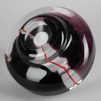 Erik Höglund, skål, Studioglas, Strömbergshyttan, 1990.