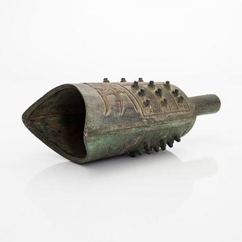 Kello, Zheng, pronssi, arkaainen, myöhäinen Qing-dynastia.