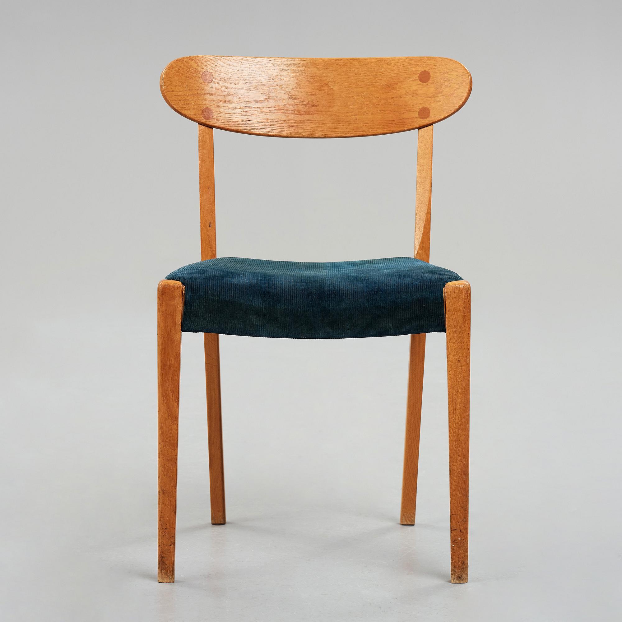 HANS J WEGNER, stol "2c serie", Plan Møbler, Danmark 1940-50-tal.