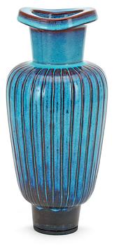 449. A Wilhelm Kåge 'Farsta' stoneware vase, Gustavsberg studio, probably 1950's.