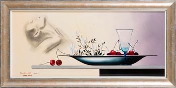 TERRY LAAKSO, oil on wood, signed.