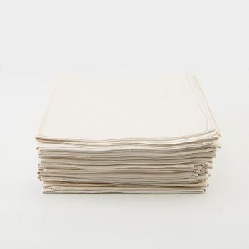 Napkins, 16 pcs, first half of the 20th century, approx. 82x86 cm.