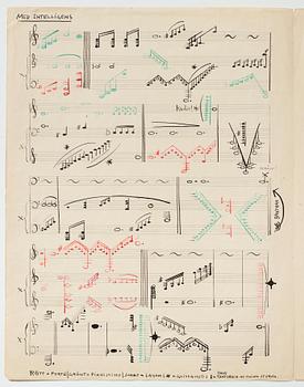 Gösta Adrian-Nilsson, Mapp innehållande tre partitur av Gösta Adrian–Nilsson,
”Dialog mellan piano och cello”, opus 2, ”.