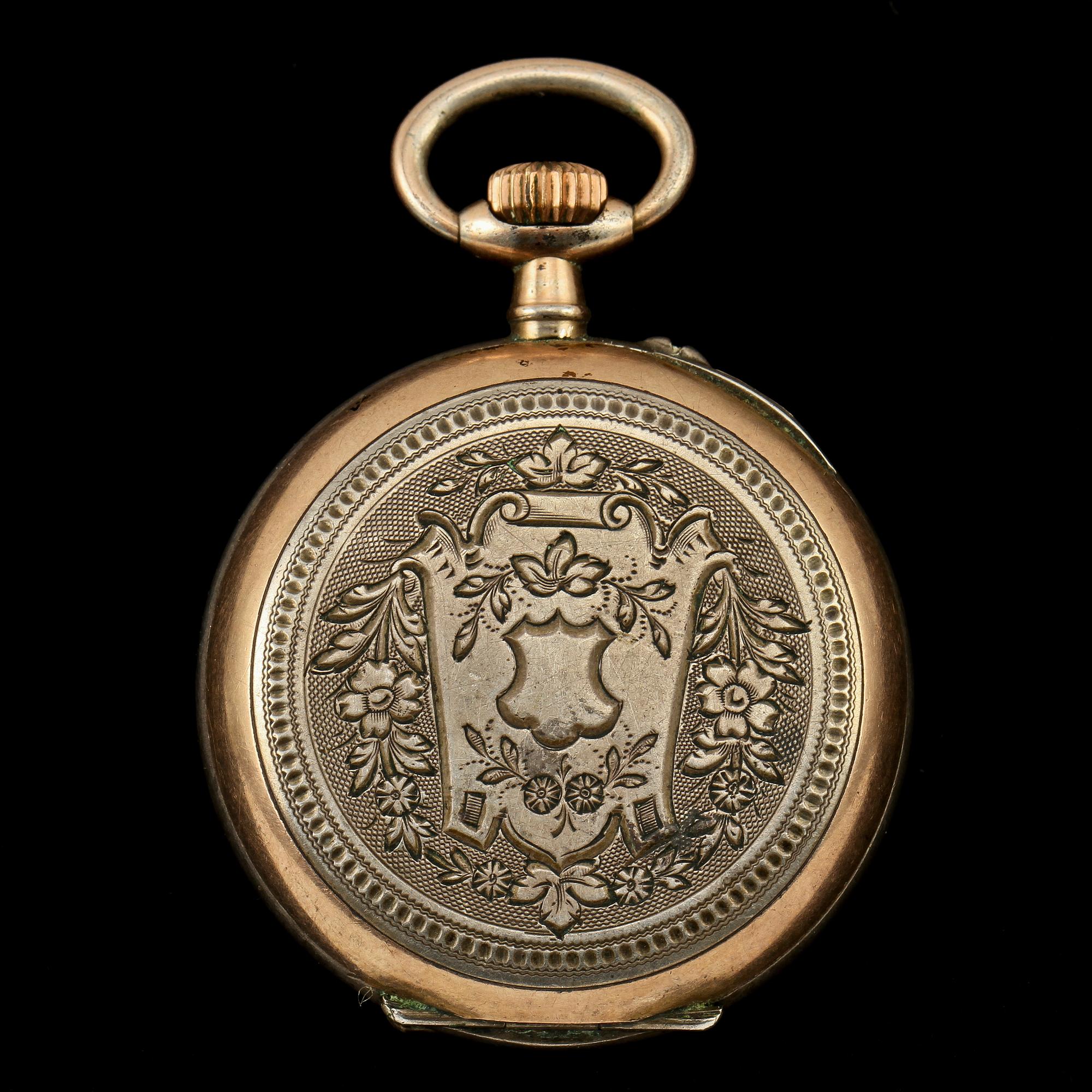 FICKUR, delvis silver, 1900-tal.