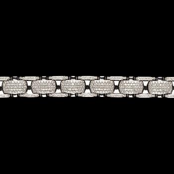 A brilliant cut diamond bracelet, tot. 6.87 cts.