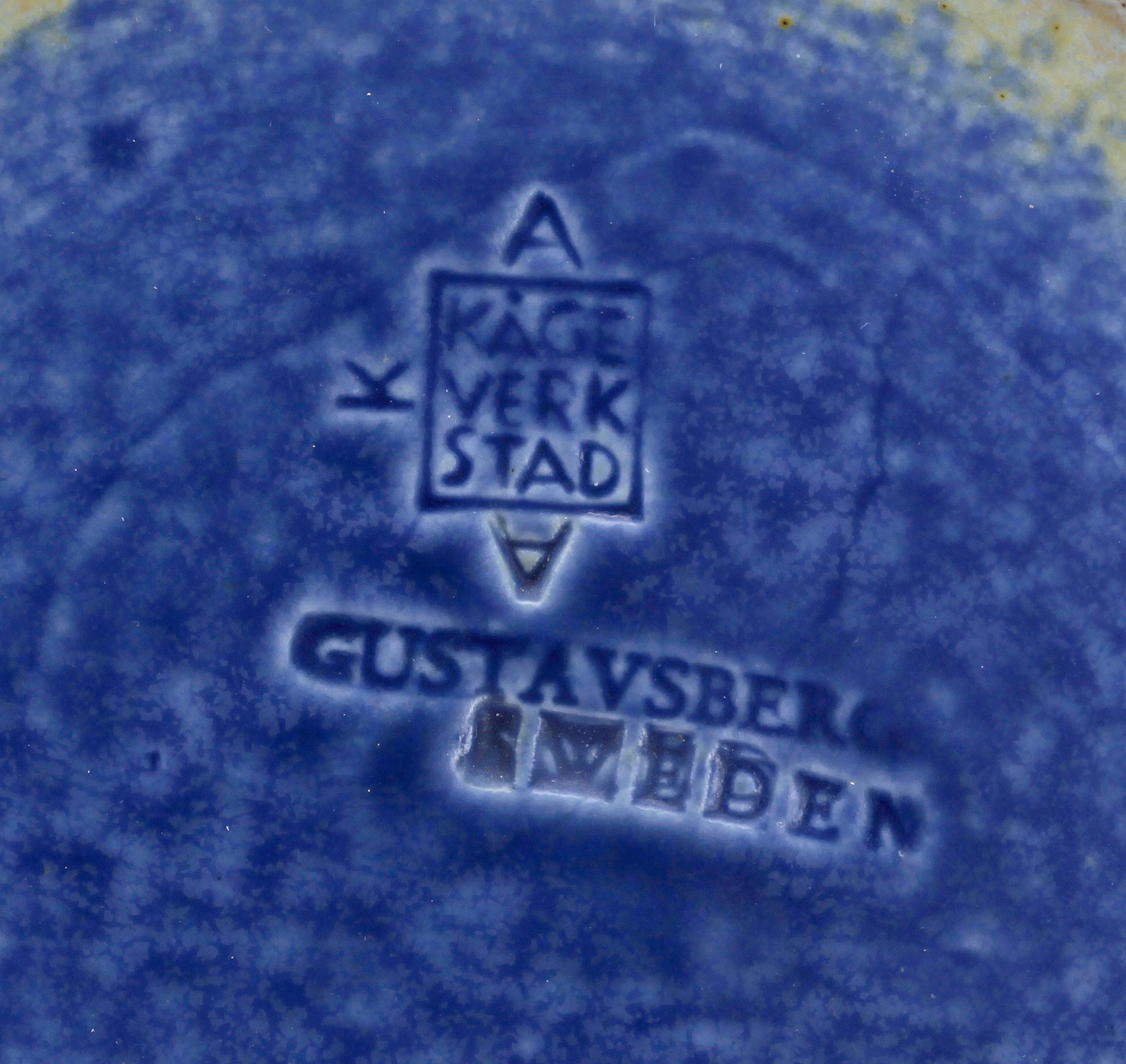 VAS samt ASKFAT, stengods, Wilhelm Kåge, "Kåge Verkstad", Gustavsberg.