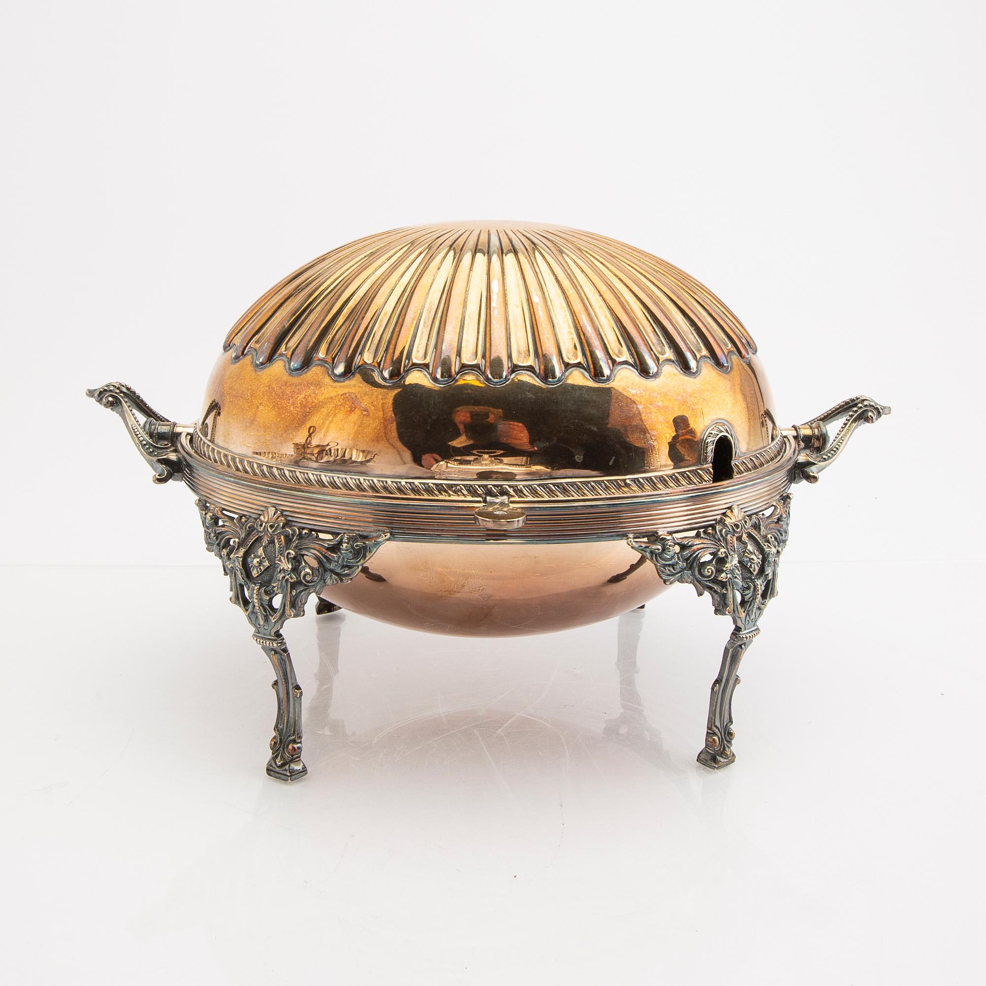 A set of four epns serving dishes first half of the 20th century.