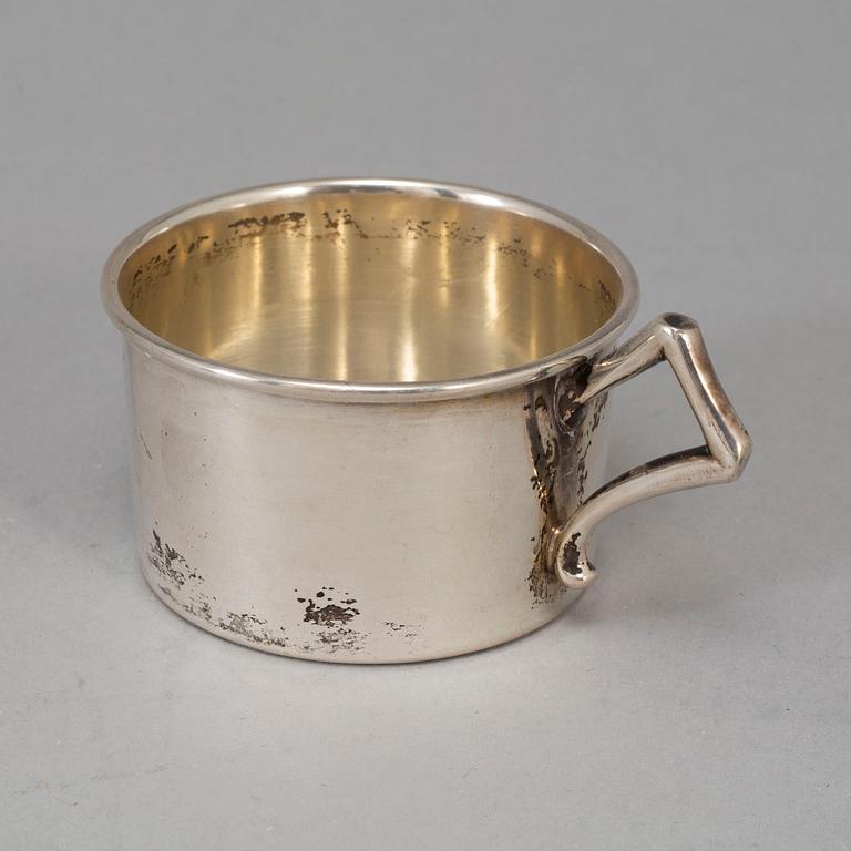 12 silver punch cups, Budapest, Austria-Hungary 1872-1922.