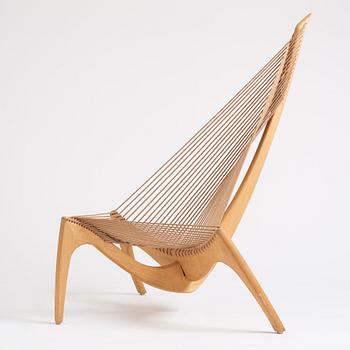 Jørgen Høvelskov, an ash 'Harp Chair', Denmark, post 1963.