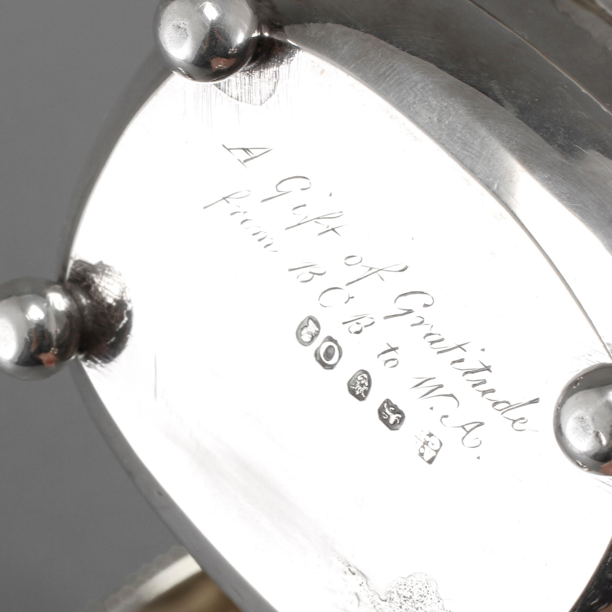 SKÅLAR, ett par, silver, Alice & George Burrows, London, 1809, vikt 184 g.