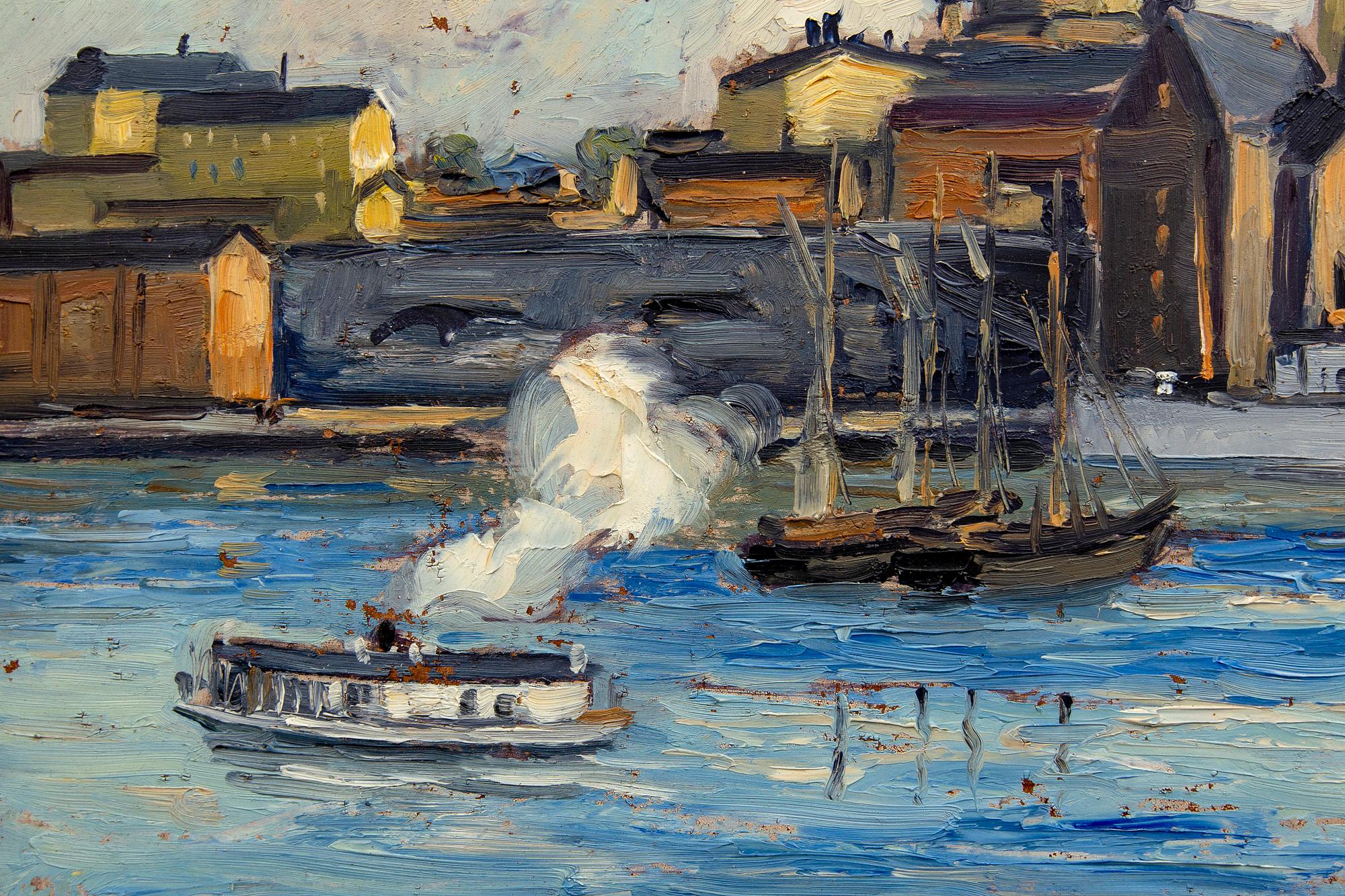 Gunnar Bergqvist, olja på pannå signerad.