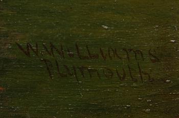 WILLIAM WILLIAMS, olja på duk, England. 1800-tal. Sign.