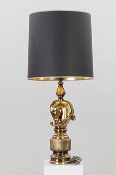 A PAIR OF TABLE LAMPS. DeKnudt, Belgium.